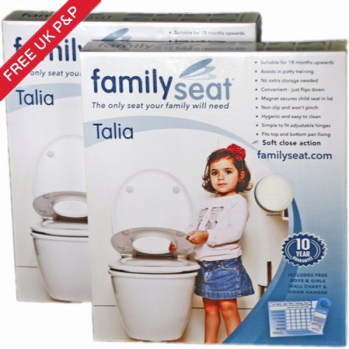 Talia Soft Close Family Toilet Seat Saver Pack